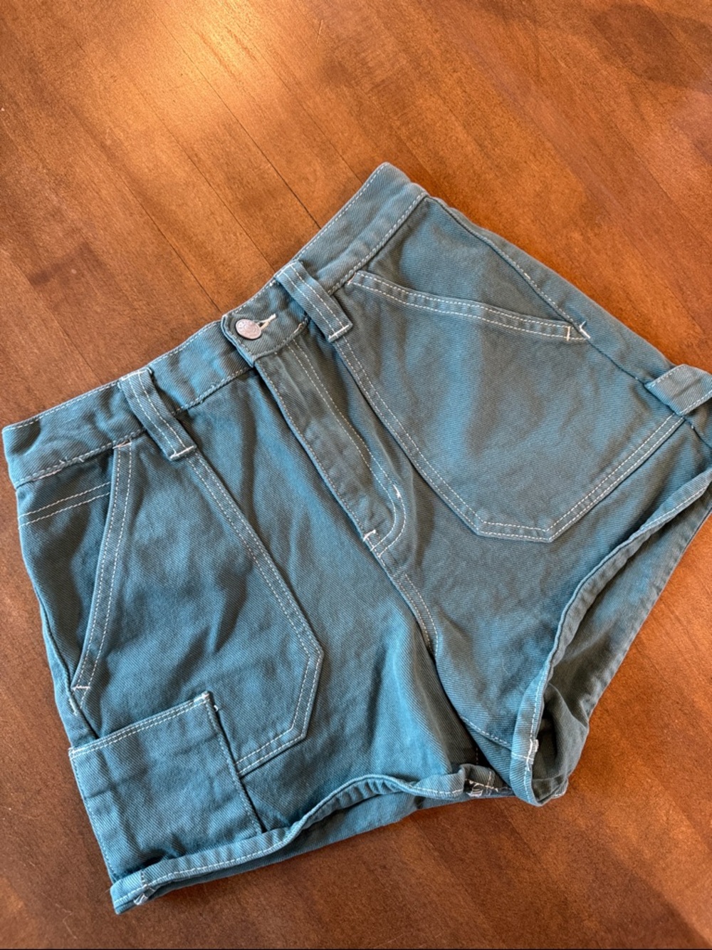 PacSun Women's Deep Green Cargo Shorts